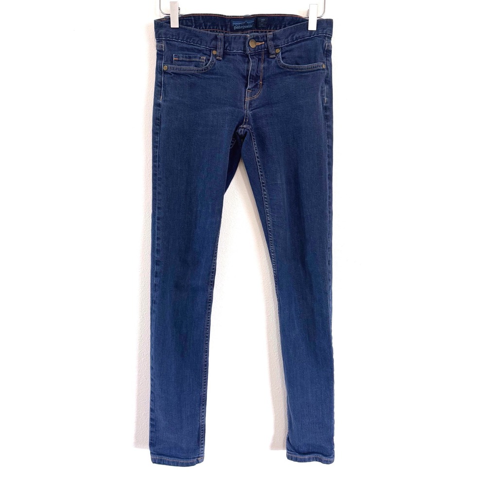 Patagonia Women's Dark Wash Skinny Jeans – Organic Denim Stretch Fit